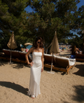 Robe Satin - Blanche